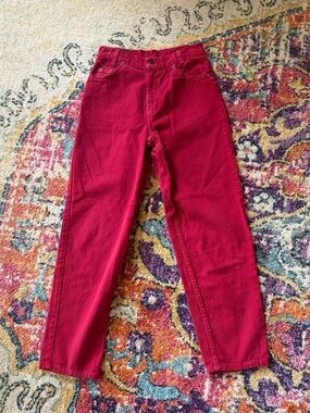 Women’s Vintage Red Orange Tab Levi’s Denim Jeans